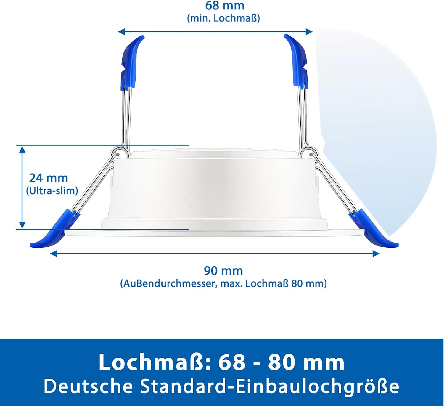 Detalle 2 de LED Einbaustrahler Set ZIZZLER 5 W, 40er