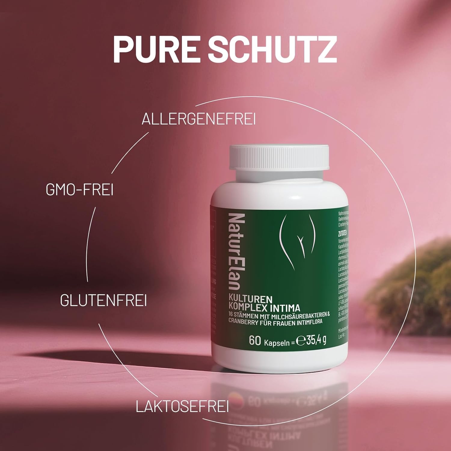 Thumbnail 4 de Kulturen Komplex für Frauen Intimflora mit 16 Bakterienstämmen & Cranberry, 60 Kapseln