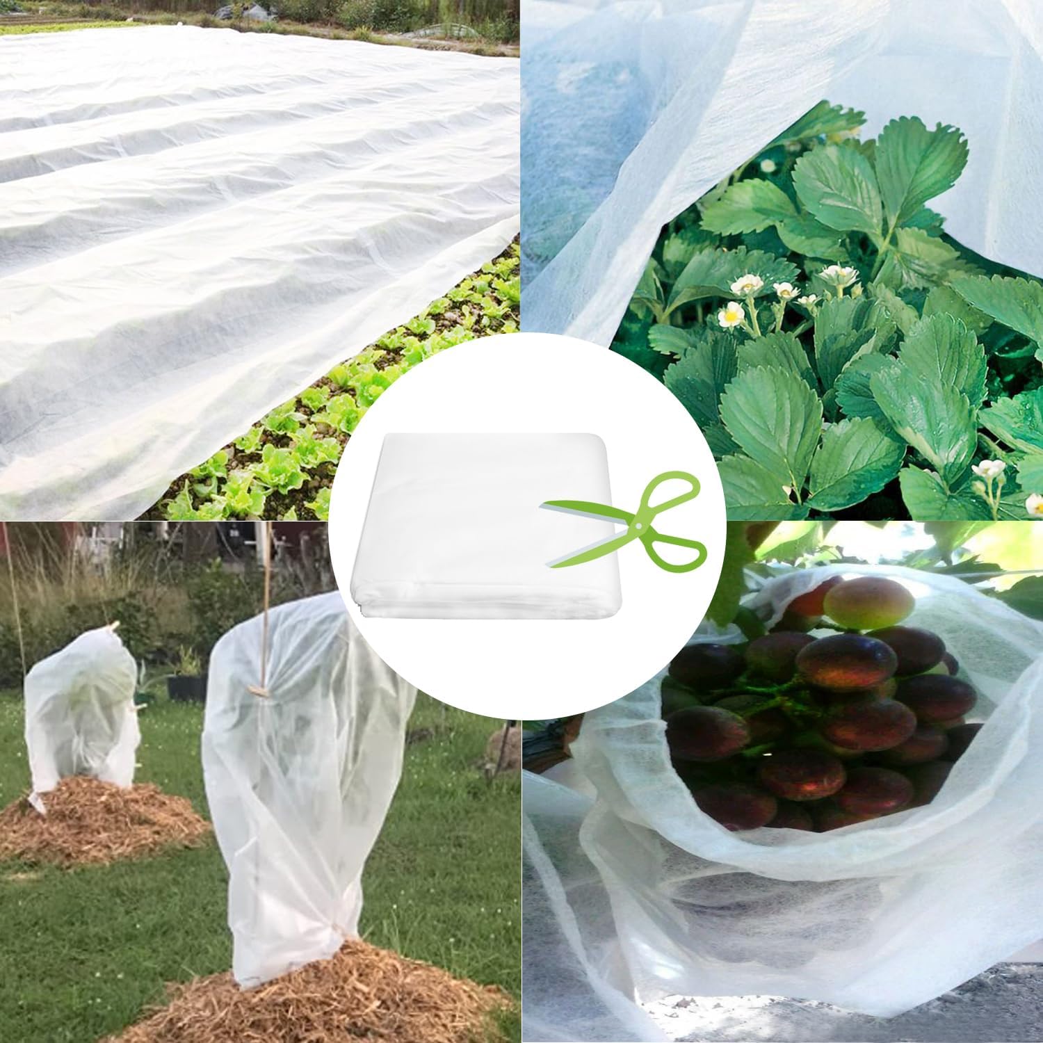 Detalle de Garutom PLANT COVER 10x33 ft Frost Cloth, 1.1 oz Polypropylene Garden Cover