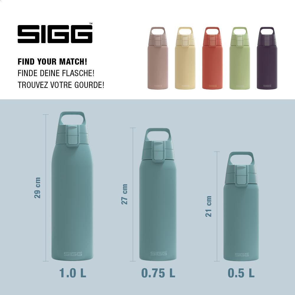 Thumbnail 4 de Sigg Shield Therm One Isolierte Trinkflasche – 0,5–1,0 L, auslaufsicher, spülmaschinenfest