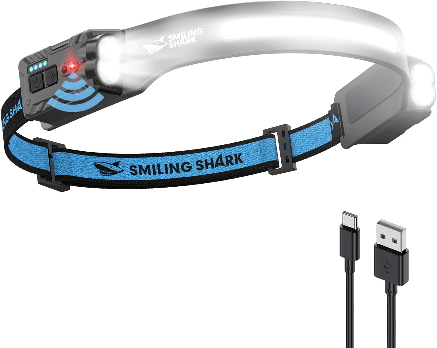 Detalle de Smiling Shark TD-0123-S 2400mAh Lampe frontale