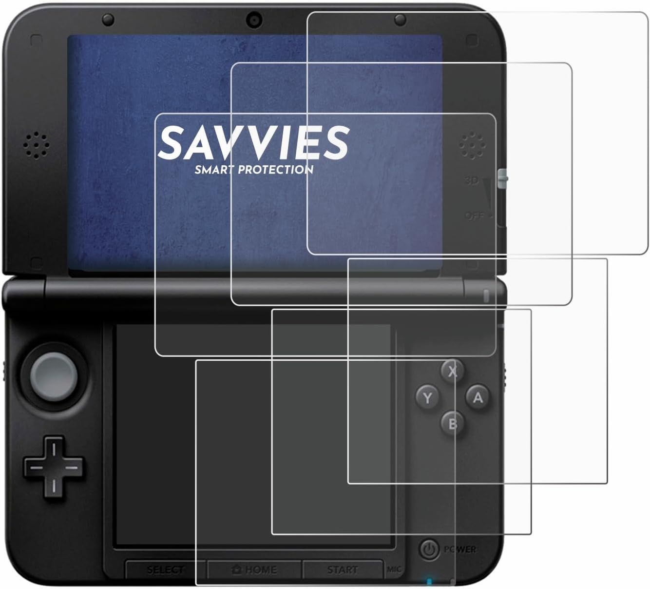 Thumbnail 1 de Savvies 6 Pack Screen Protector for Nintendo 3DS XL (SPM7800) – Clear, Precise Fit