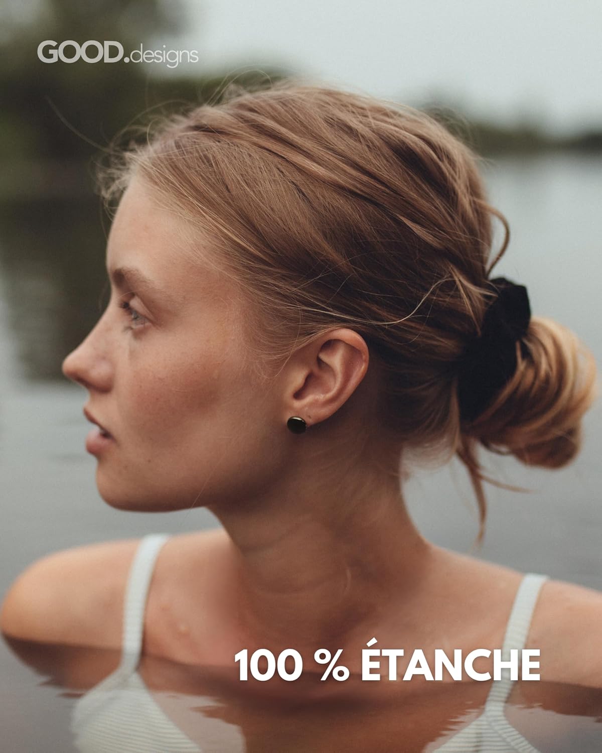 Detalle 2 de Boucles rondes minimalistes 18K or