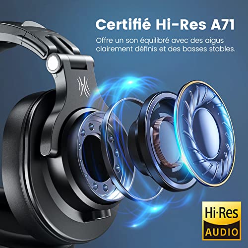 Detalle 2 de OneOdio Fusion A71: Casque Audio Filaire pour Studio et Live, confort et polyvalence