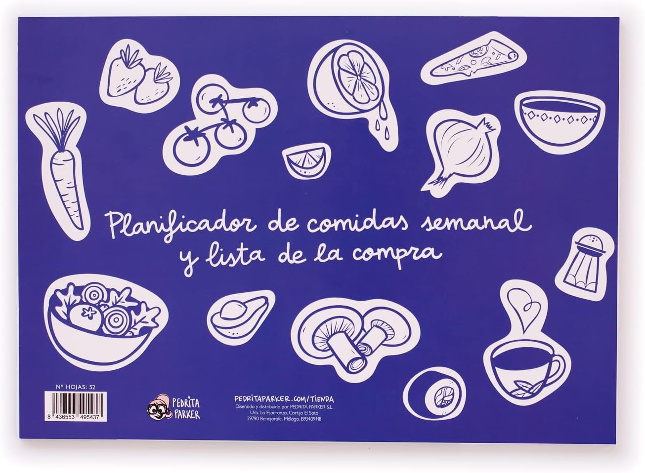 Thumbnail 1 de Planificateur de repas hebdomadaire – Planificateur et liste de courses A4 (52 feuilles) Pedrita Parker
