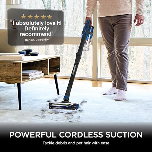 Detalle de Shark PowerProPet Cordless Stick Vacuum with Reveal Technology (IZ381UKT) – practical clean for homes with pets