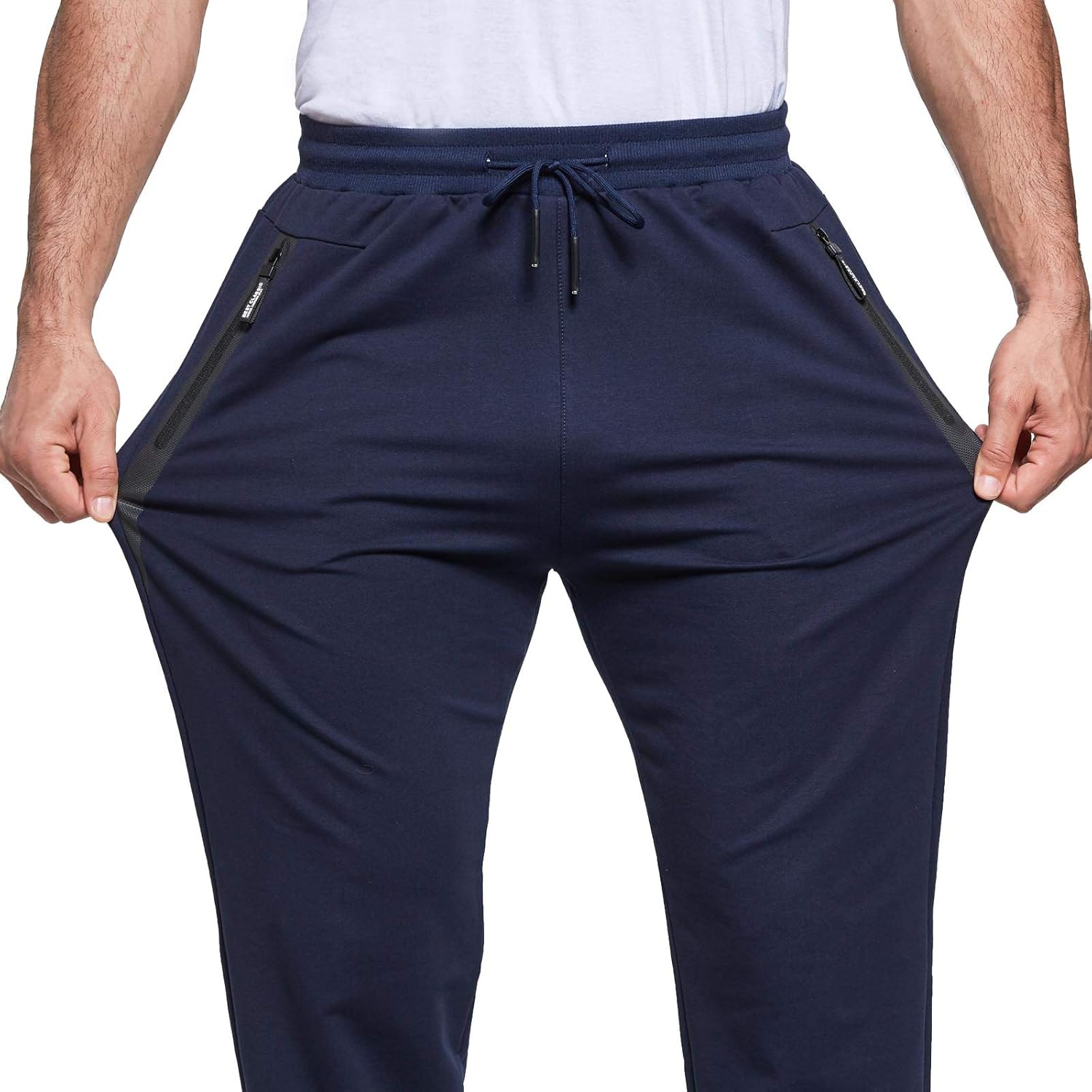 Thumbnail 2 de JustSun Slim Fit Tracksuit Bottoms for Men with Zip Pockets