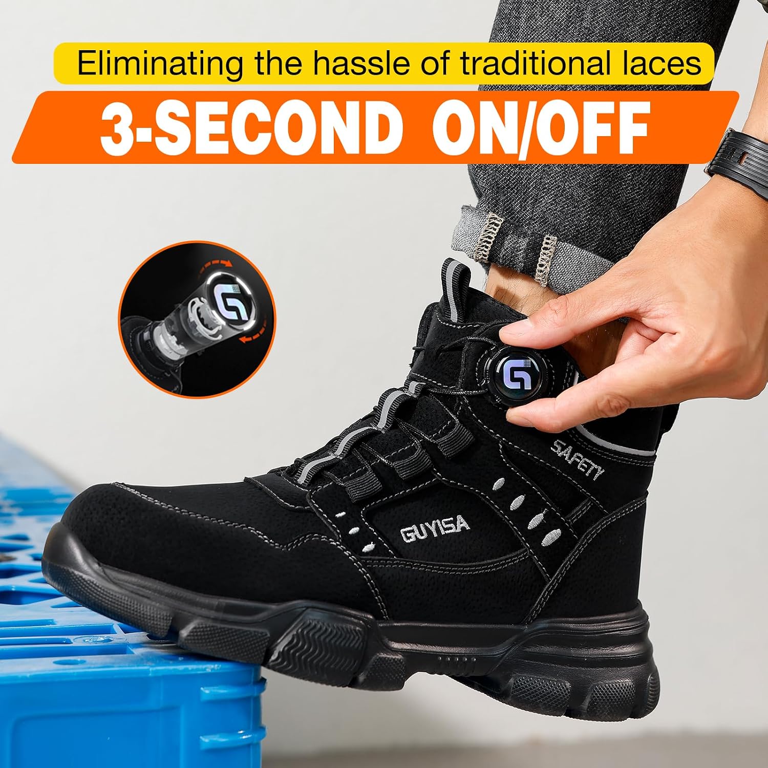 Thumbnail 1 de GUSAYEX Steel Toe Safety Boots 1 Pair