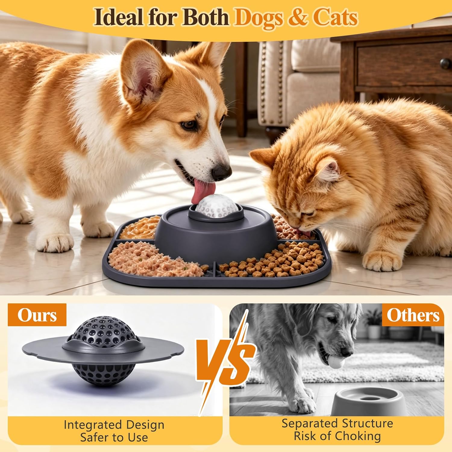 Thumbnail 1 de Huttoi Slow Feeder Dog Bowl, Medium