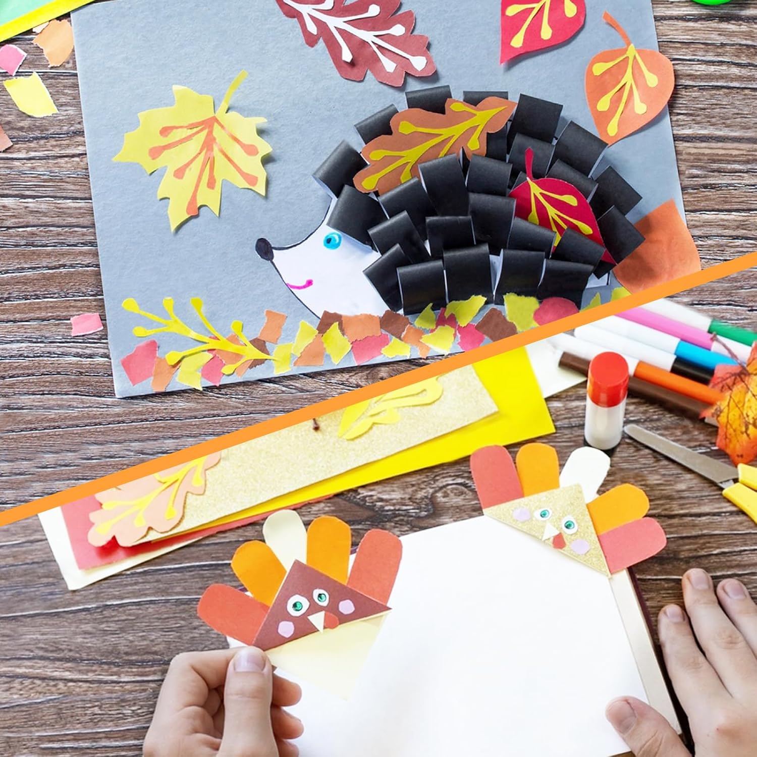 Detalle de Coloured Card A4 120 Sheets Pack 230GSM – Multicoloured Coloured Cardstock for DIY Arts & Crafts