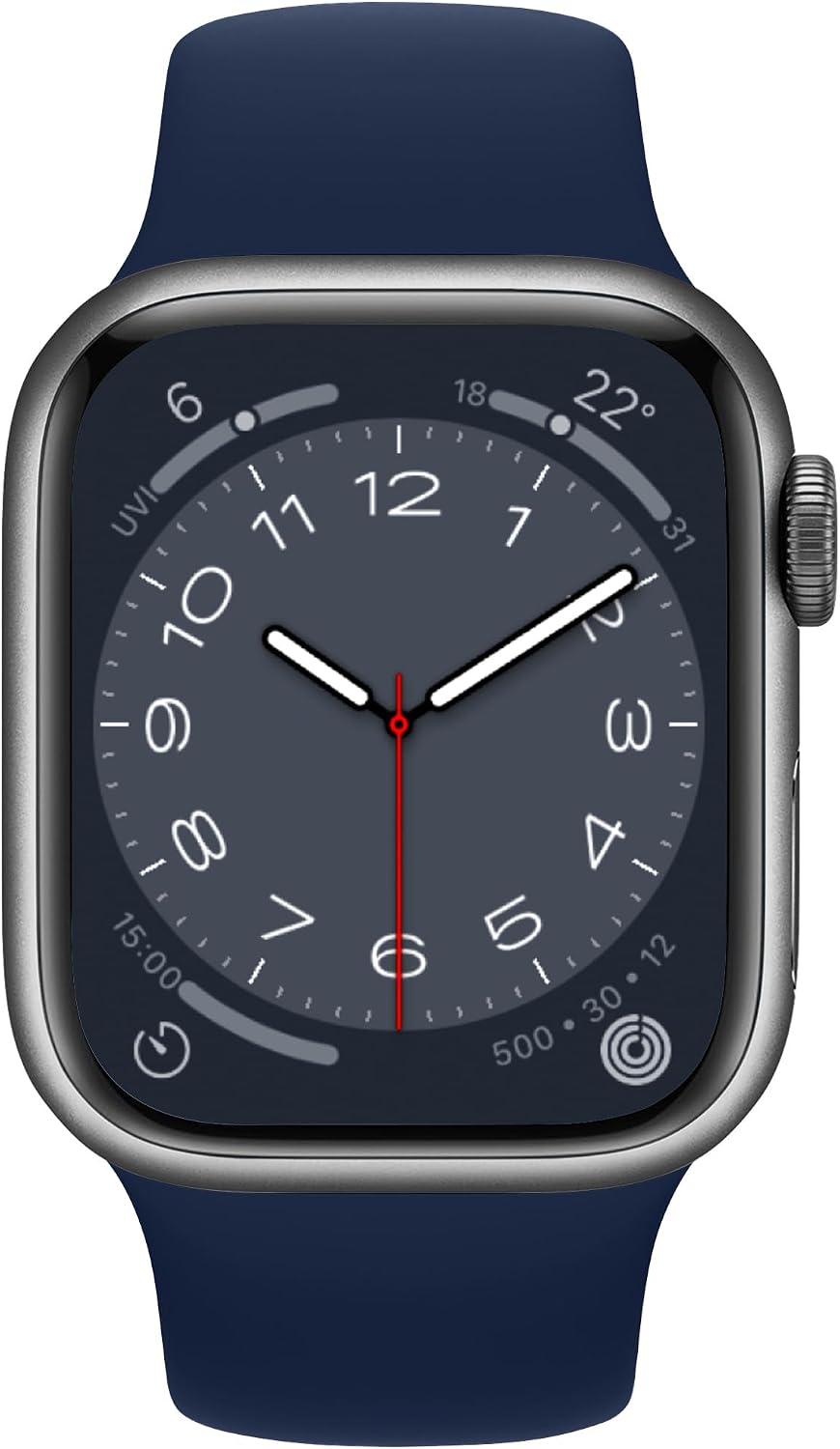 Detalle 2 de ELETTRONEO SBC1 Silicone Straps for Apple Watch (Ultra 3/2 49mm, Series 11/10 46mm, 9/8/7 45mm, SE/6/5/4 44mm, 3/2/1 42mm) – Mariana Blue