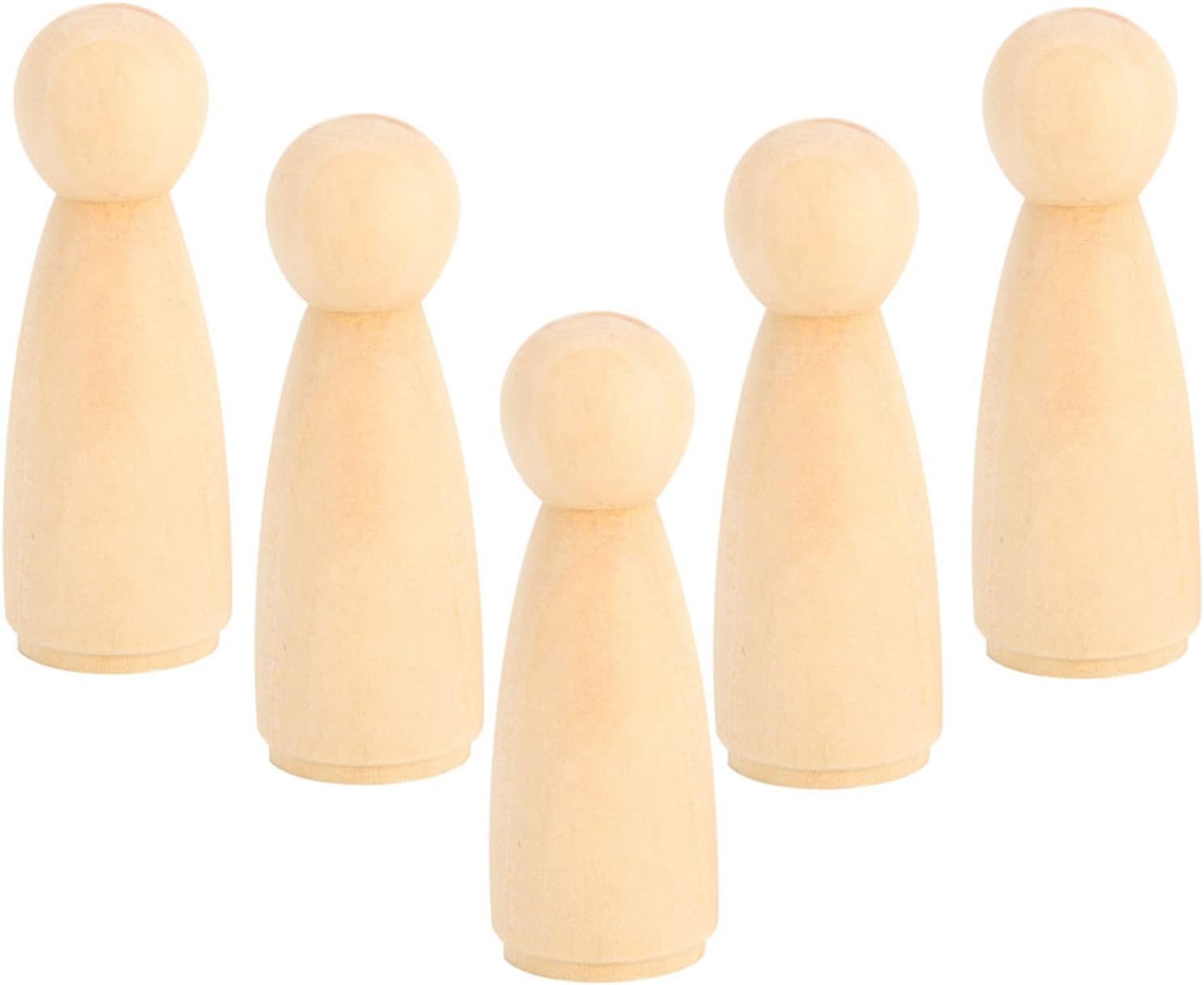 Thumbnail 6 de ZJchao houten poppen, 10 vrouwelijke figuren van 75 mm om zelf te versieren
