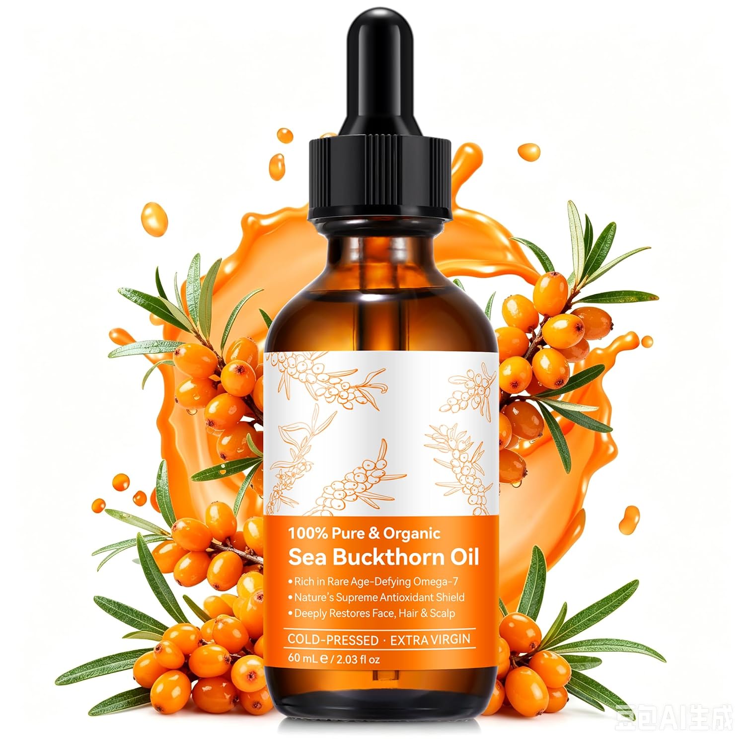 Detalle de Sea Buckthorn Oil, 60 mL