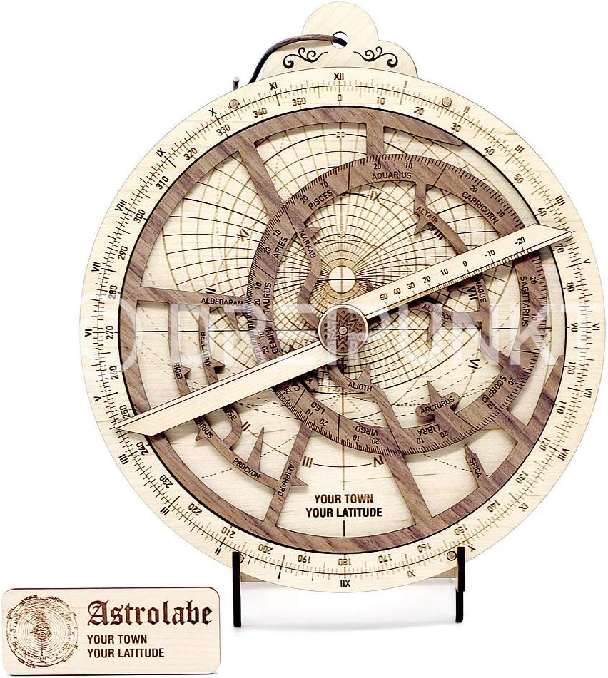 Detalle de Dreipunkt Verlag Astrolabium Deluxe Edition – drewniany zestaw do montażu