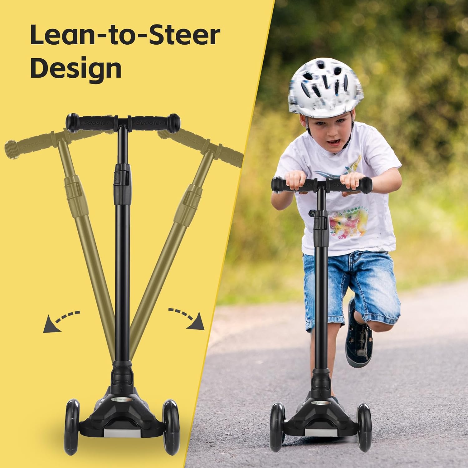 Thumbnail 2 de 3 Wheel Scooter for Kids Ages 3-12 with Light-Up Wheels