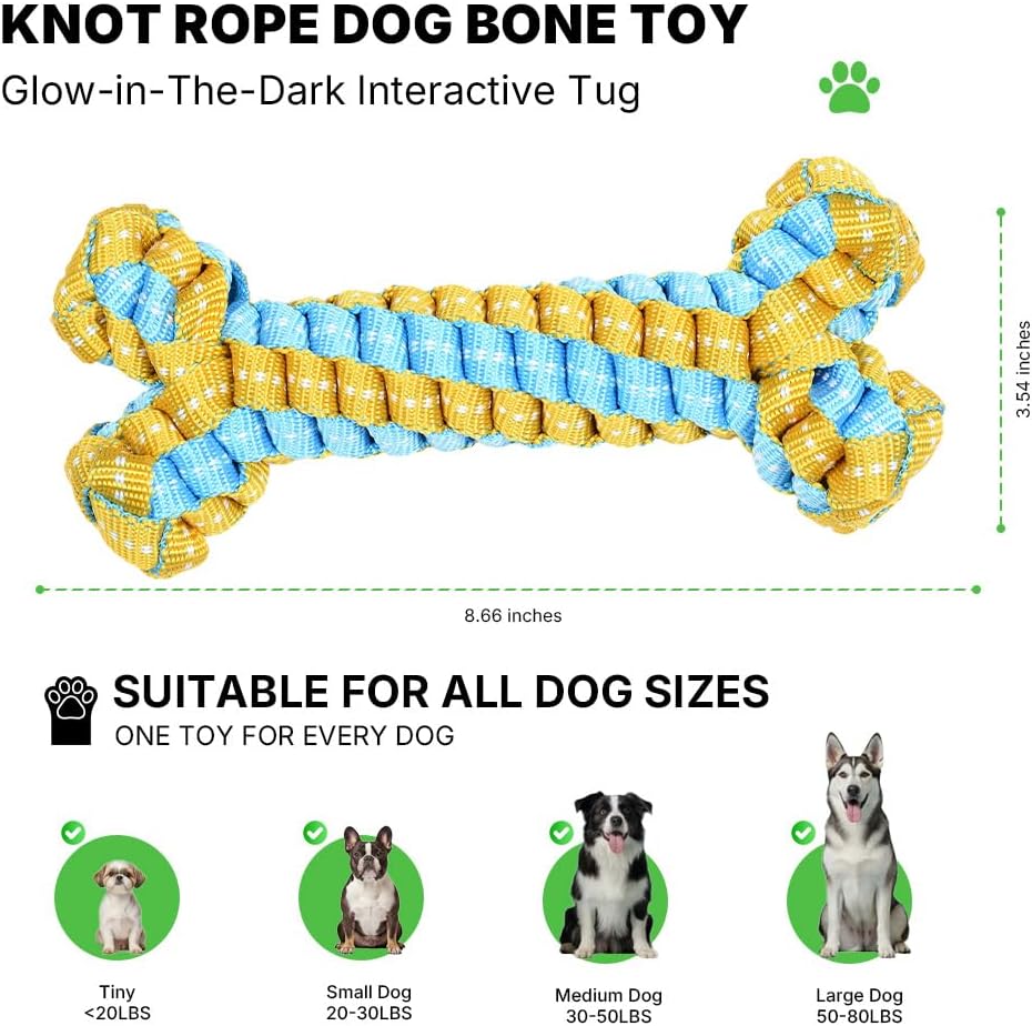 Detalle de Dog Rope Toy for Small and Medium Dogs