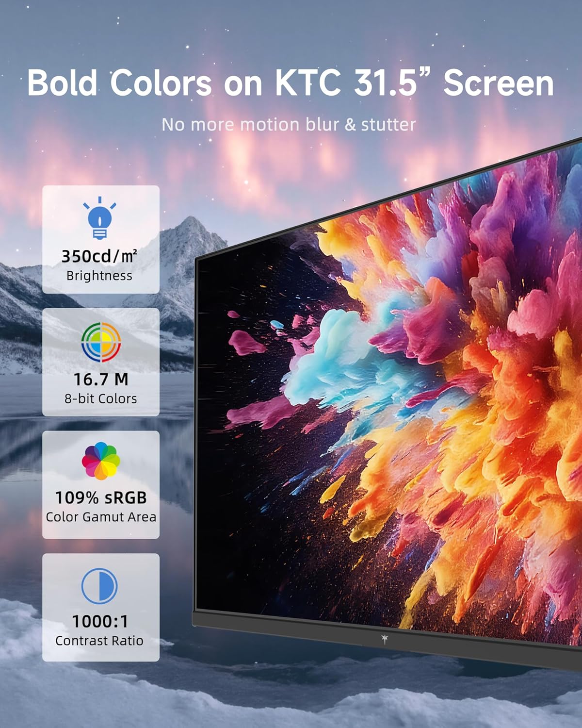 Thumbnail 4 de KTC 32 Inch 2K Monitor 120Hz