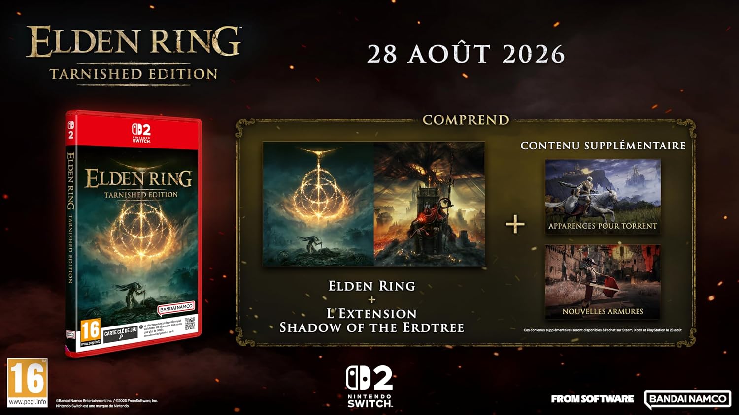 Detalle 2 de ELDEN RING Tarnished Edition (SWITCH 2) – Bandai Namco