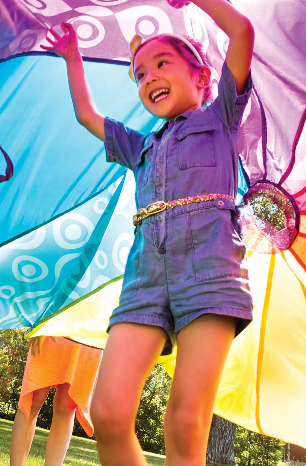 Thumbnail 1 de B. toys Woo-Hue speelparachute met 15 ballen en 12 handgrepen, Ø 2,4 m