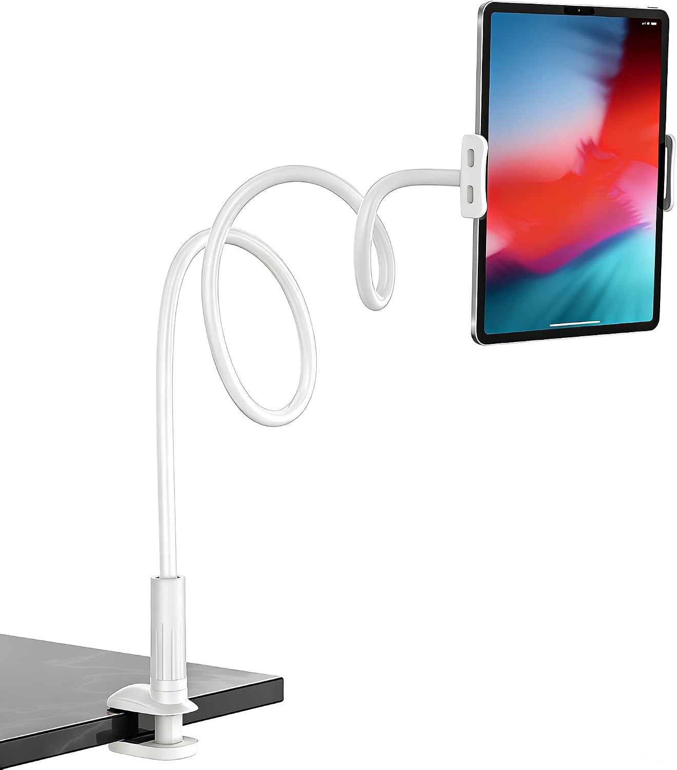 Detalle de Rupoku Gooseneck Tablet Holder Phone Stand review: versatile 360° adjustability for beds, desks and sofas