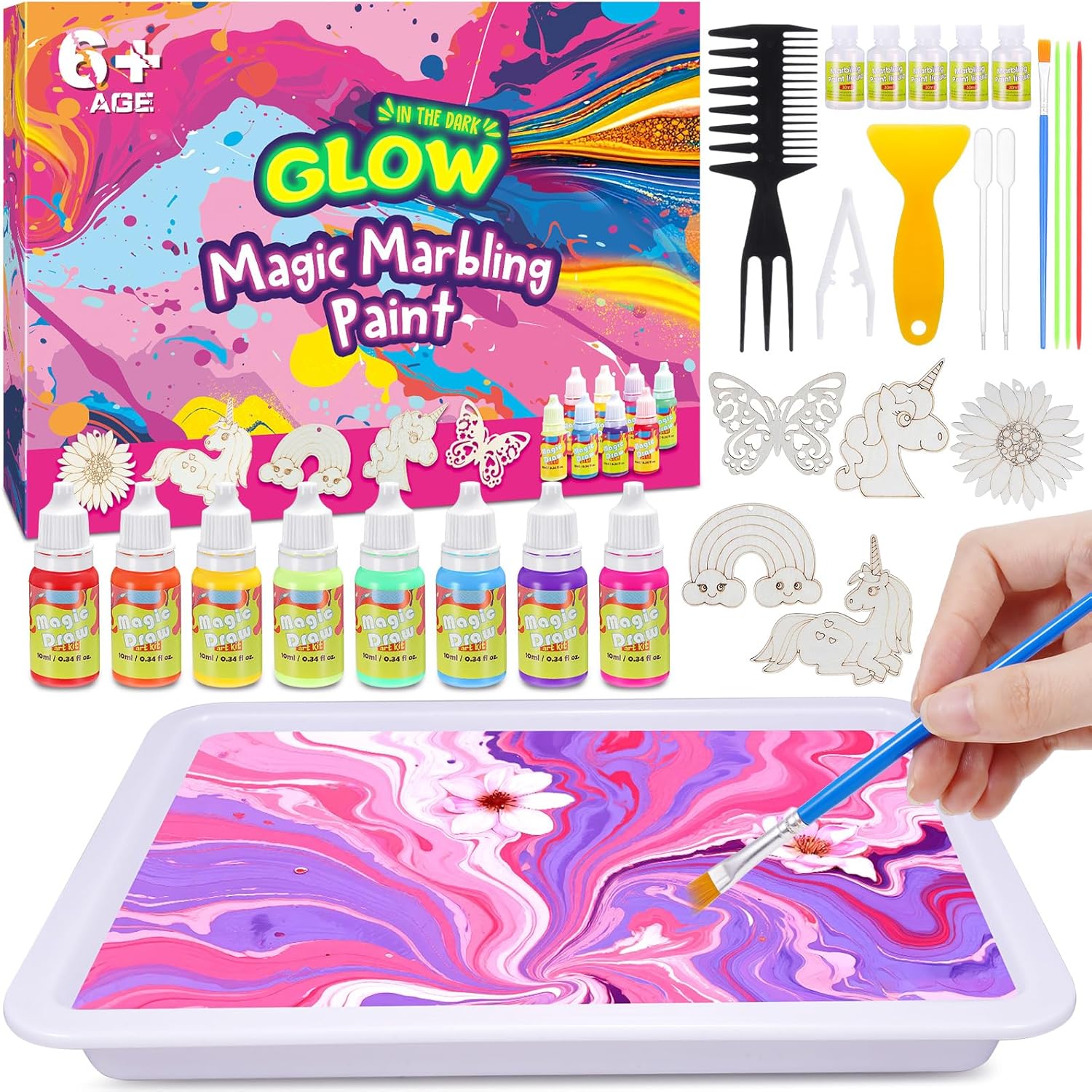 Hapikids Bastelset Wassermarmorierung für Kinder 🎨