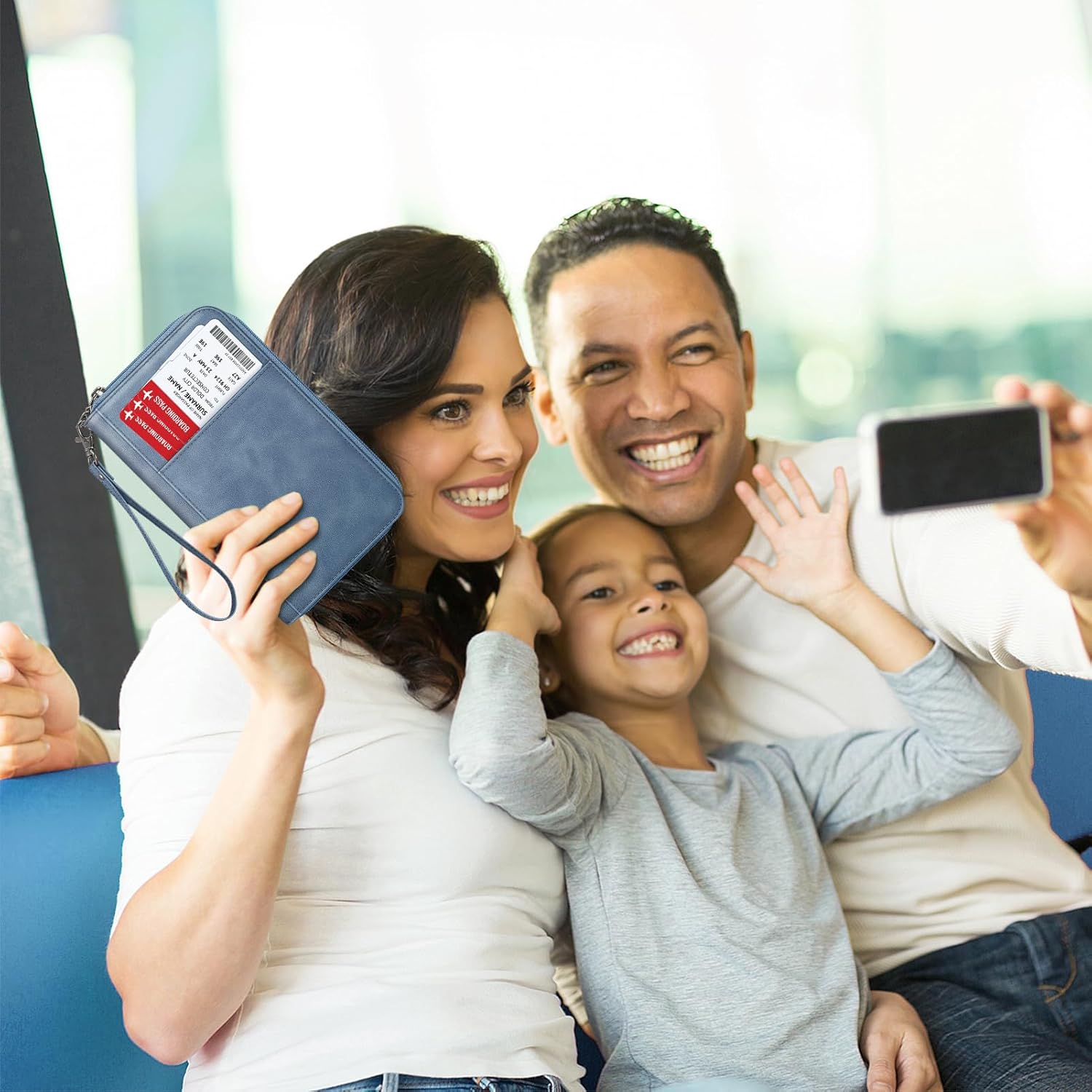 Thumbnail 6 de FINTIE Familien-Reisepass-Tasche Reiseorganizer mit RFID-Blockierung