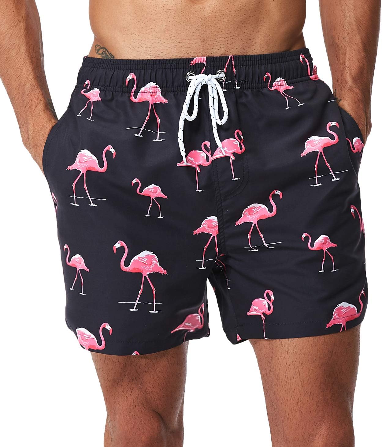 Detalle 2 de SILKWORLD Maillot de Bain Homme à Séchage Rapide — Short avec Doublure Maille et 3 Poches