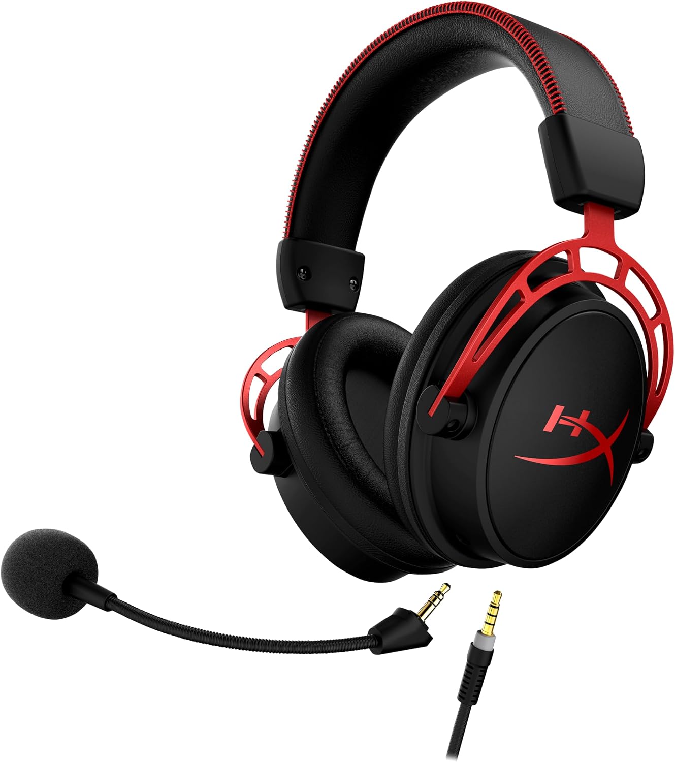 Detalle de HyperX Cloud Alpha Kabelgebundenes Gaming Headset mit Dual-Chamber Sound