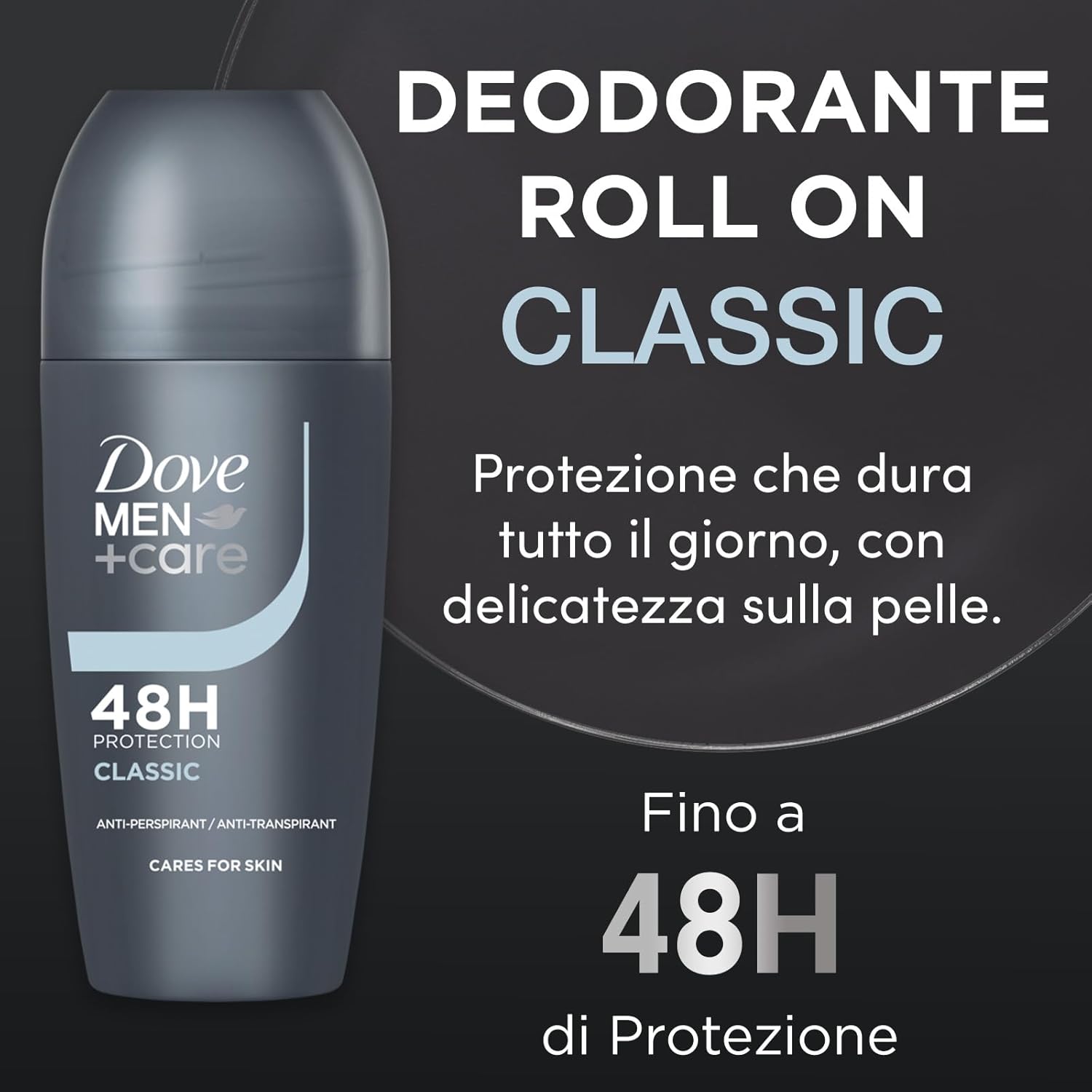 Thumbnail 2 de Dove Men Care Deodorante Uomo Roll-On Classic – 6x50 ml