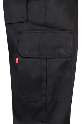 Detalle de Velilla 345 Pantalón Multibolsillos Negro – Talla 42