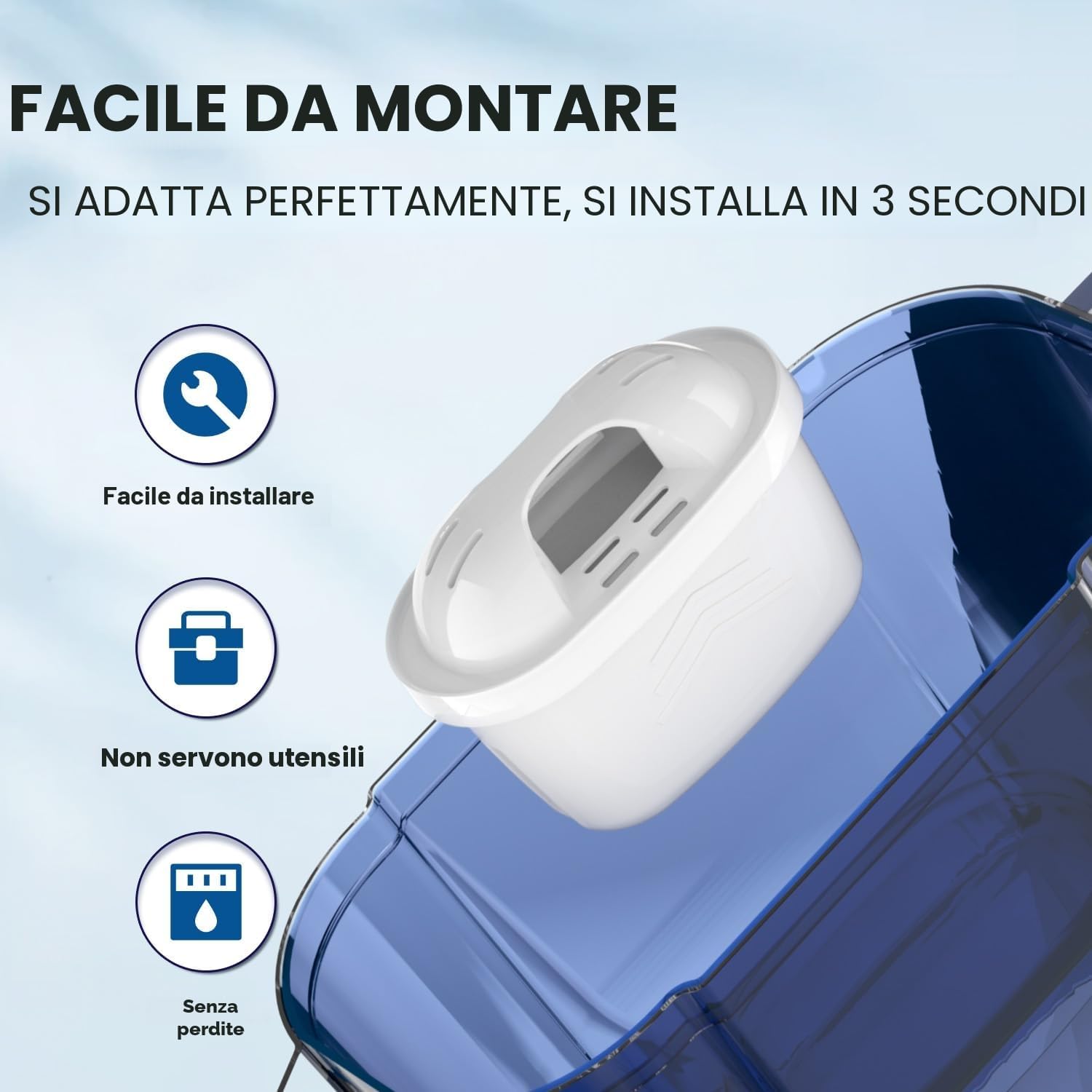 Thumbnail 6 de EVERSPRING Filtro per bollitore compatibile con Brita Maxtra+/Maxtra Plus e Mavea (6 pezzi)