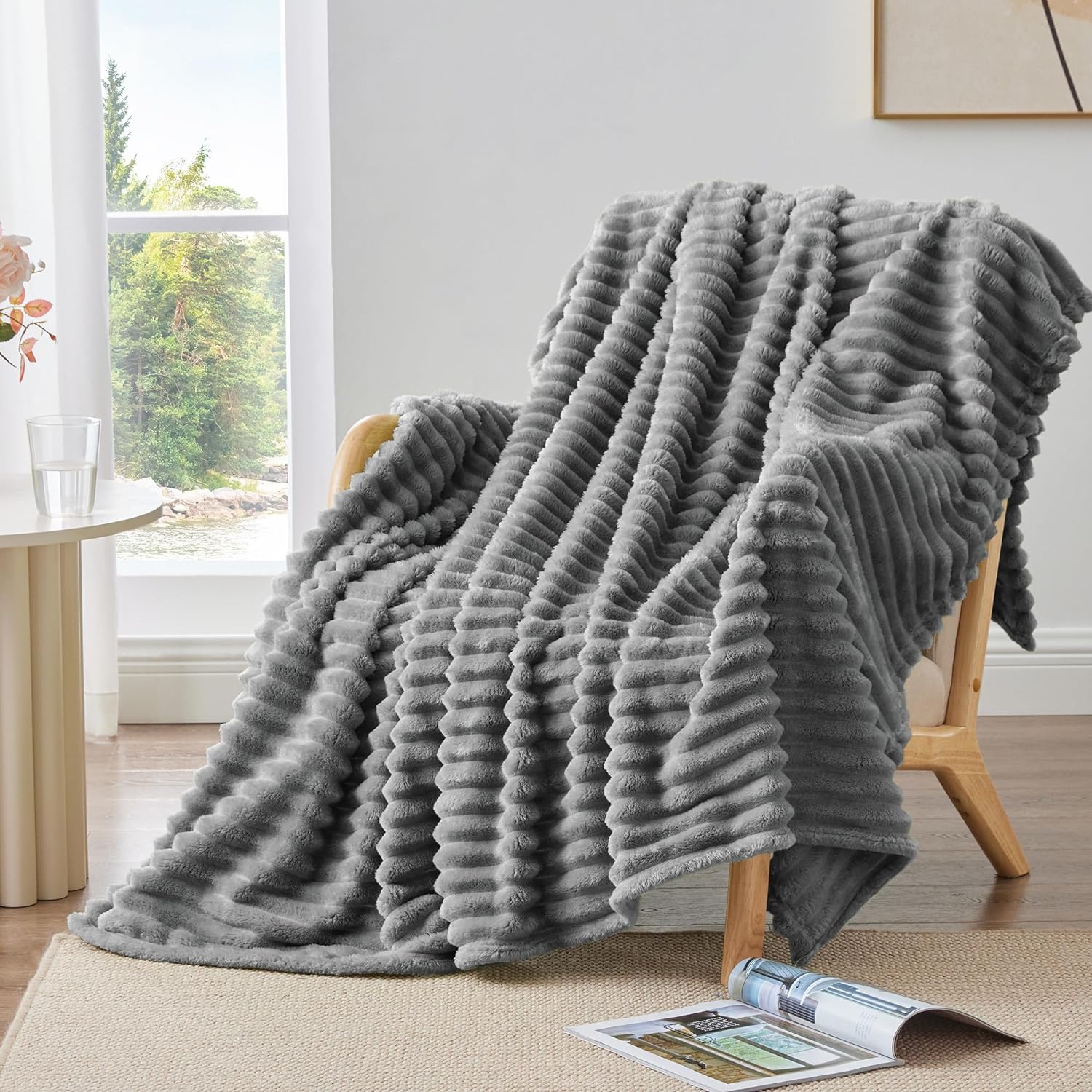 Thumbnail 6 de BEDELITE Fluffy Fleece Twin Blanket 300GSM