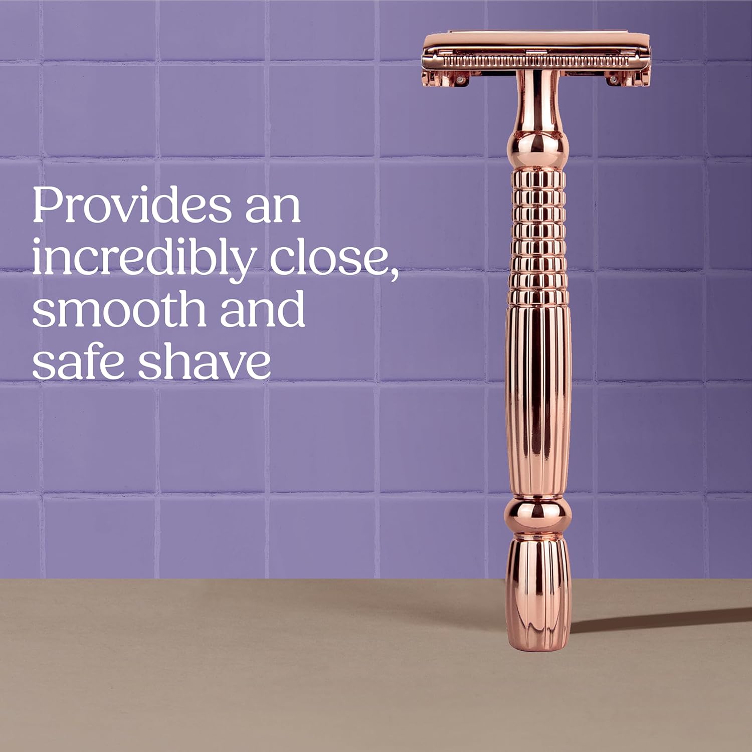 Thumbnail 5 de Wilkinson Sword Intuition Rose Gold Safety Razor for Women – Premium Metal Handle with 10 Refills