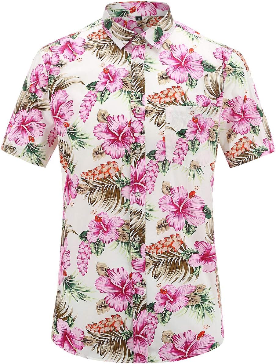 Detalle de JEETOO Chemise hawaienne Homme Ananas Été
