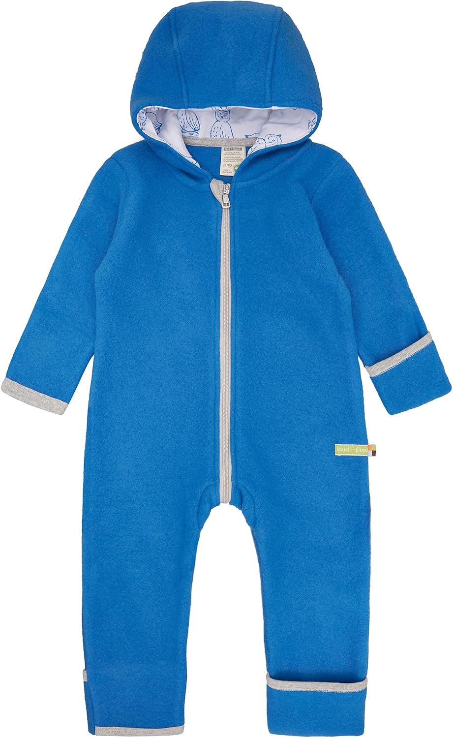Detalle de loud + proud Unisex Baby Wollfleece – GOTS zertifizierter Wollfleece-Overall