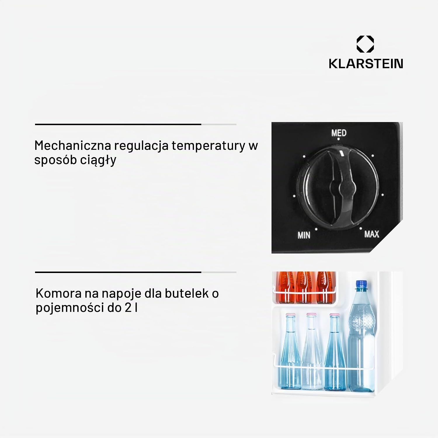 Thumbnail 5 de Klarstein Happy Hour 10035239 – minilodówka 45 l z regulowanymi półkami