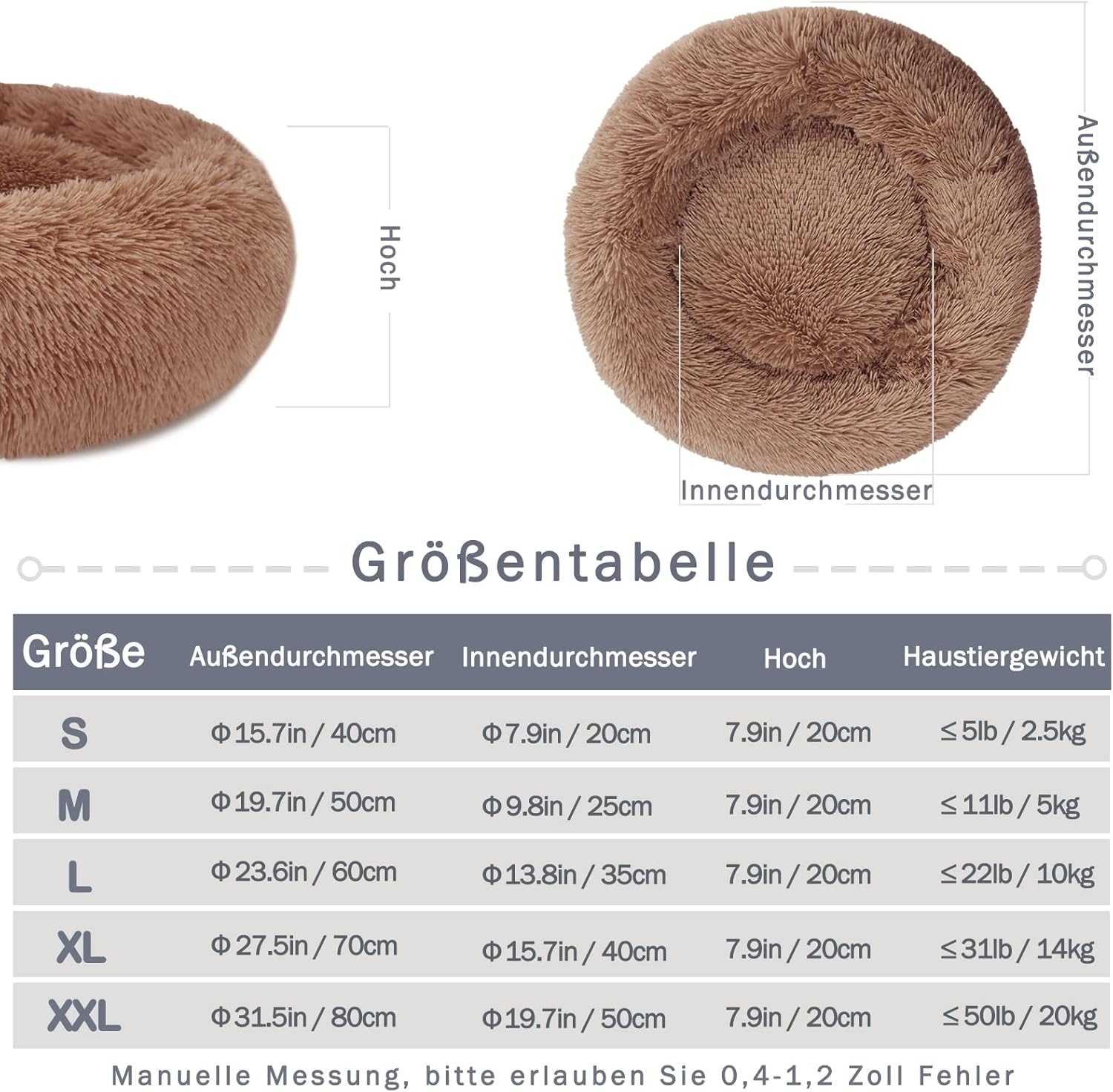 Detalle de Cuccia antistress 70 cm a ciambella