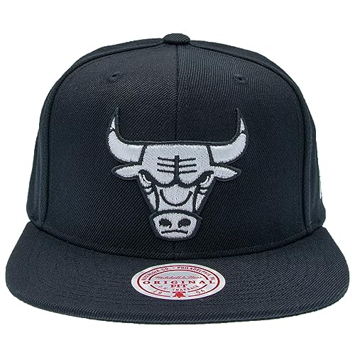 Detalle de Mitchell & Ness Uomo Snapback cap Chicago Bulls – Black & White