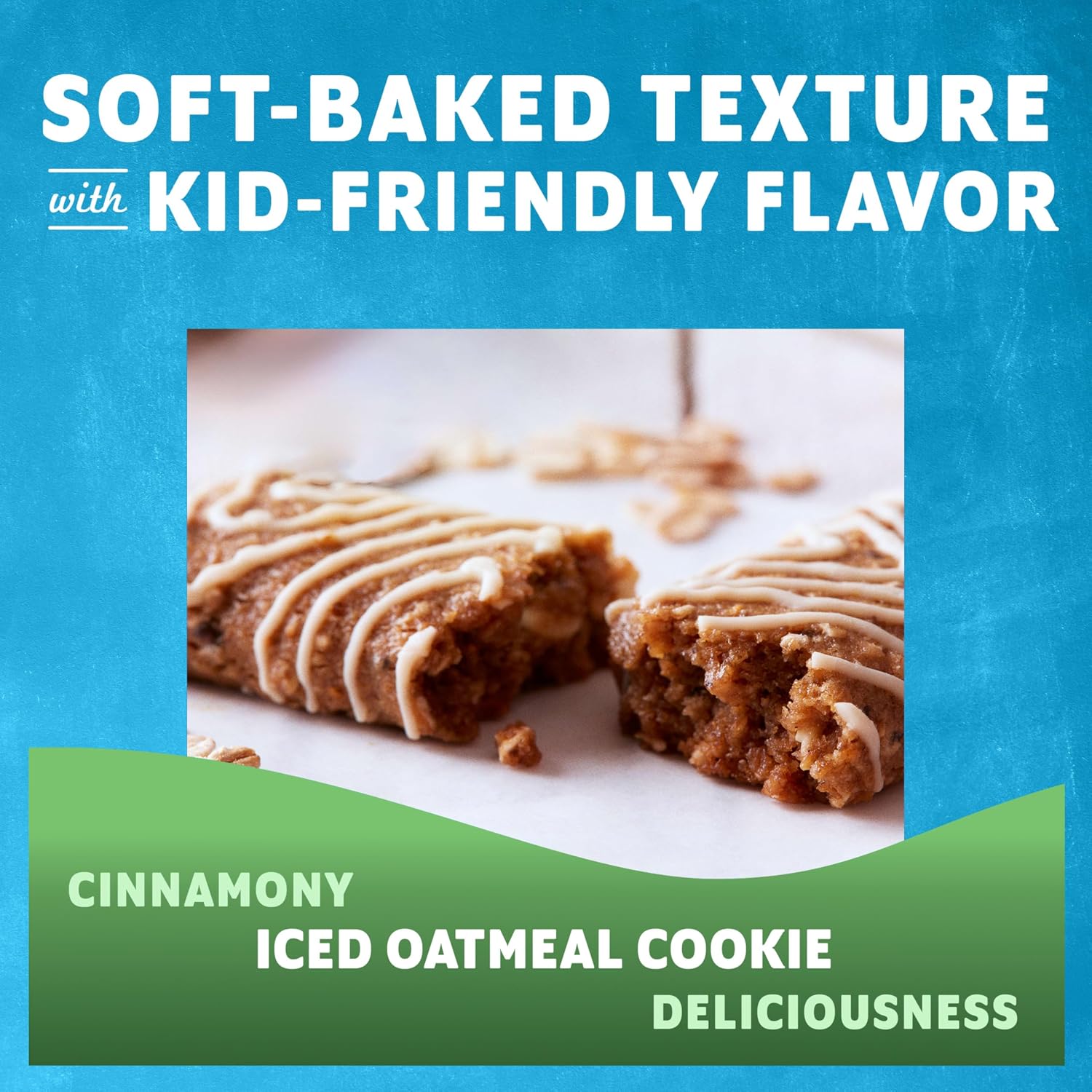 Detalle de CLIF Kid Zbar Iced Oatmeal Cookie Organic Soft-Baked Snack Bars, 24 Pack