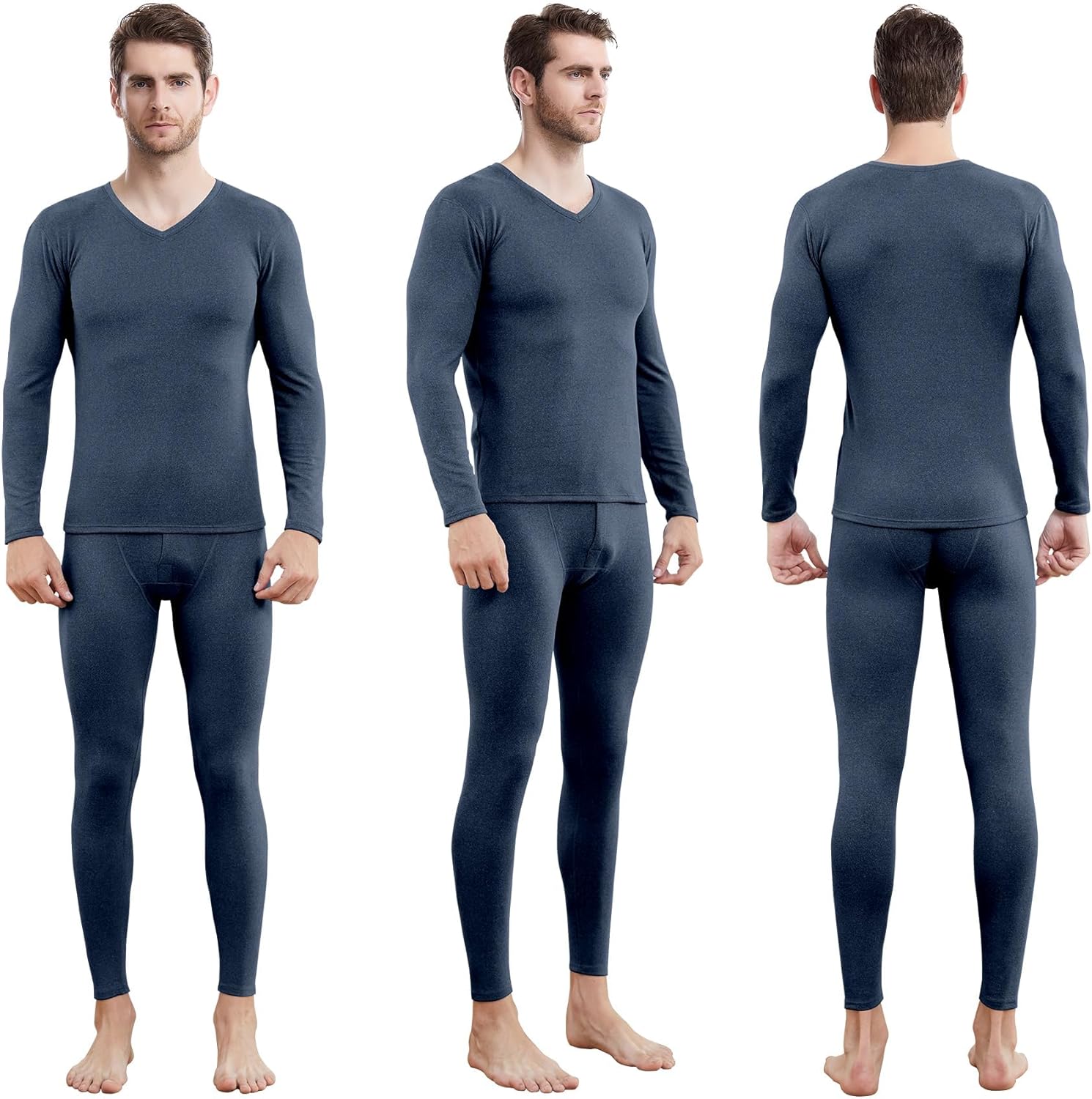 Thumbnail 2 de Boyzn Men’s Fleece Lined Thermal Underwear Set (Long Sleeve Top & Long Johns)