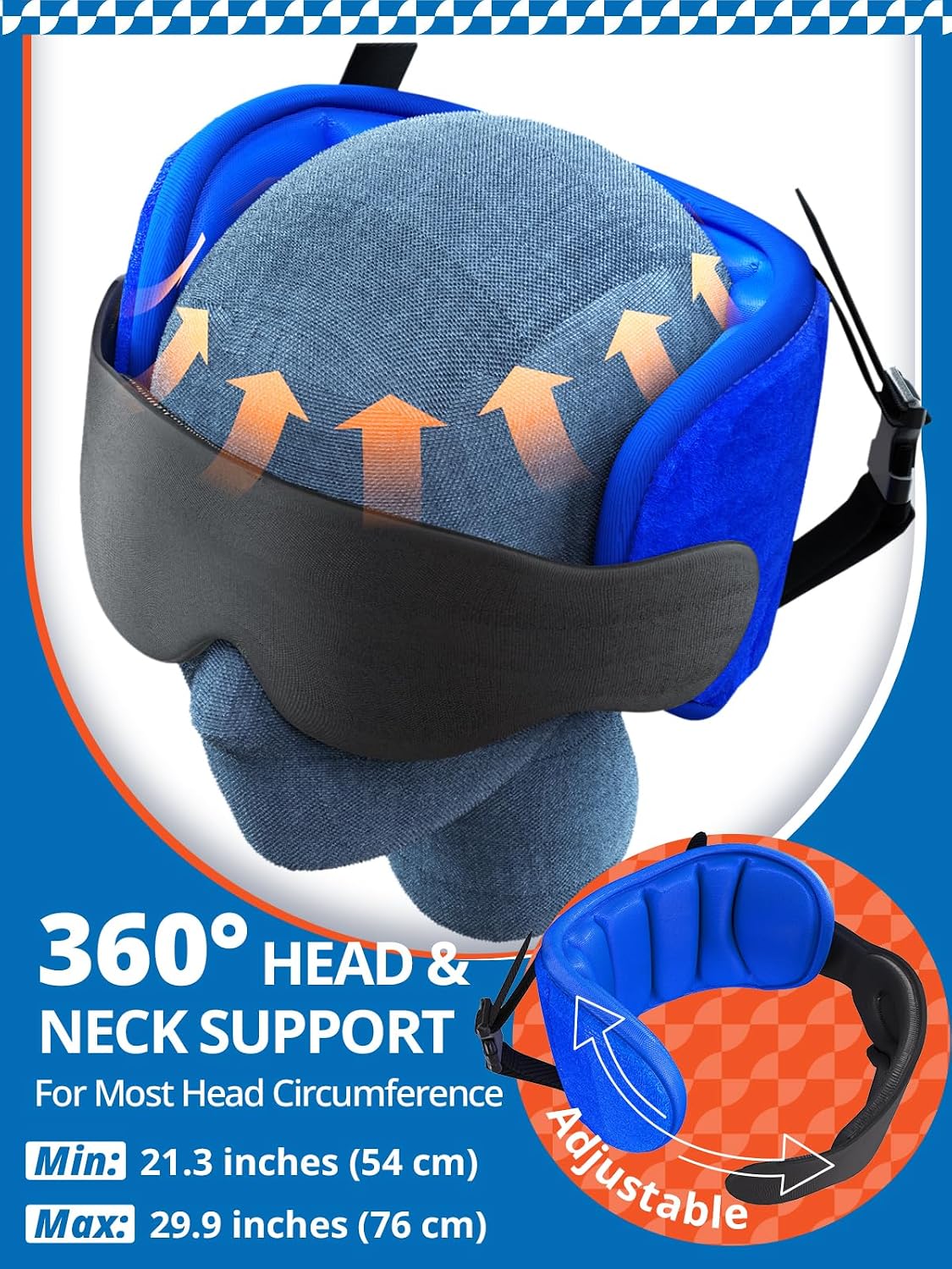 Thumbnail 4 de SARISUN Reisekissen mit 3D-Schlafmaske