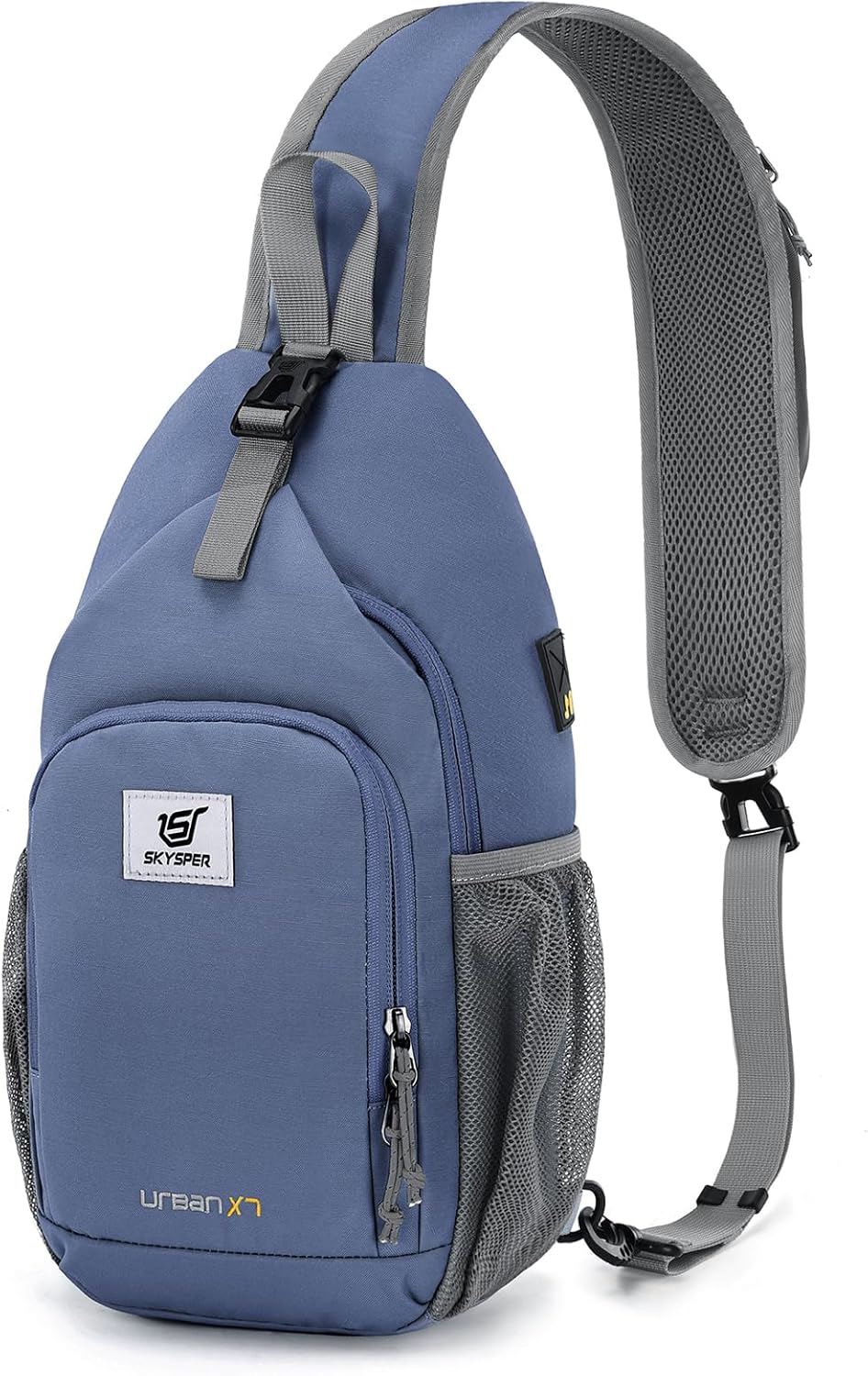 Detalle de SKYSPER RFID Crossbody Sling Bag (Periwinkle, Medium) – Versatile Daypack for Travel and Everyday Use