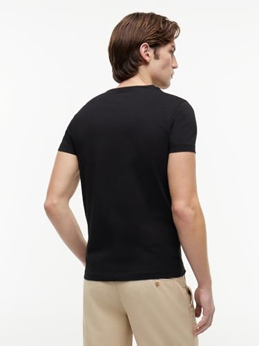 Thumbnail 3 de Tommy Hilfiger Herren T-Shirt Kurzarm Core Stretch Slim Fit – Schwarz, XL