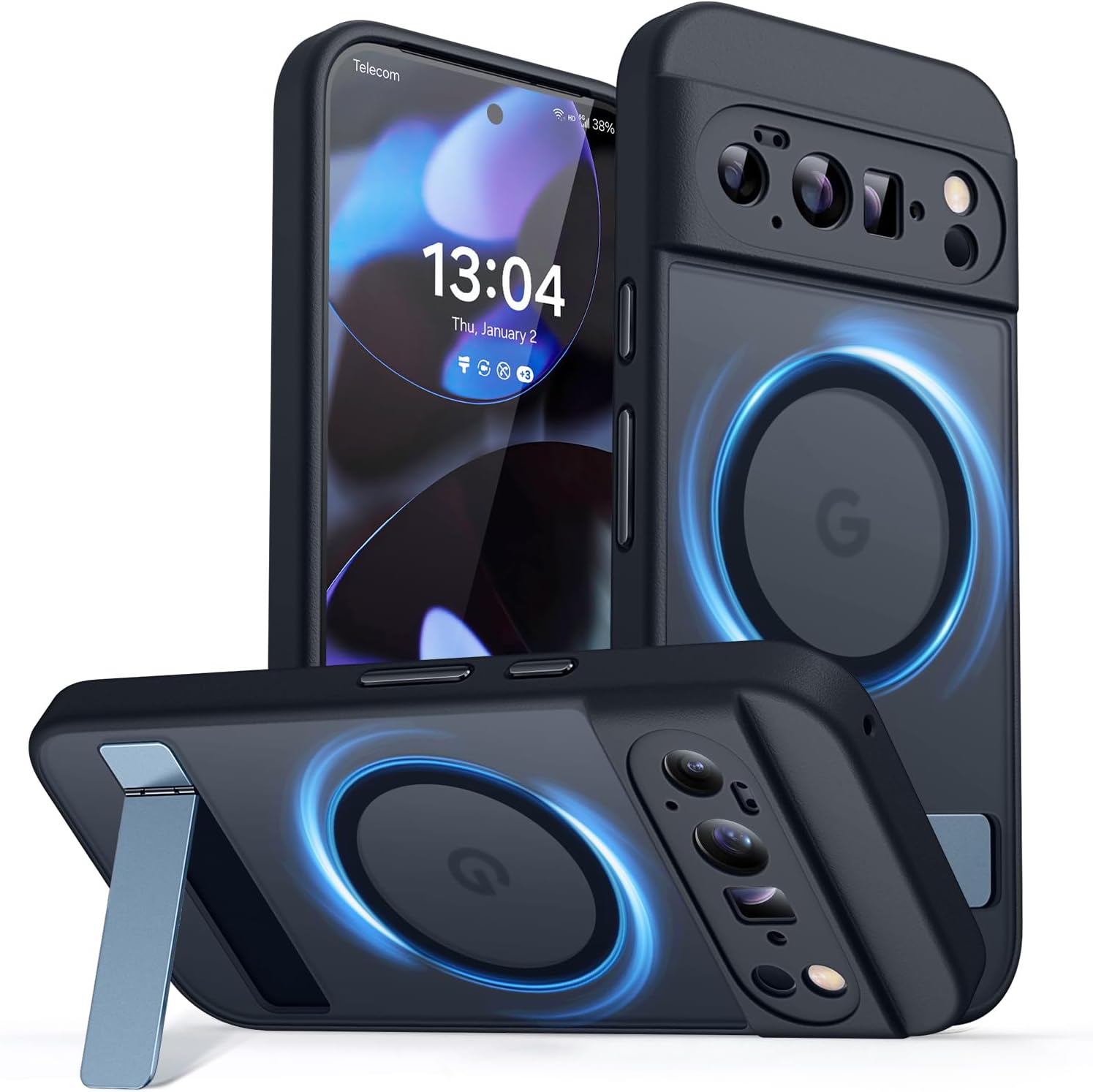 Thumbnail 6 de CANSHN Coque Magnétique pour Google Pixel 10 Pro (6,3') avec Airbags – Transparent