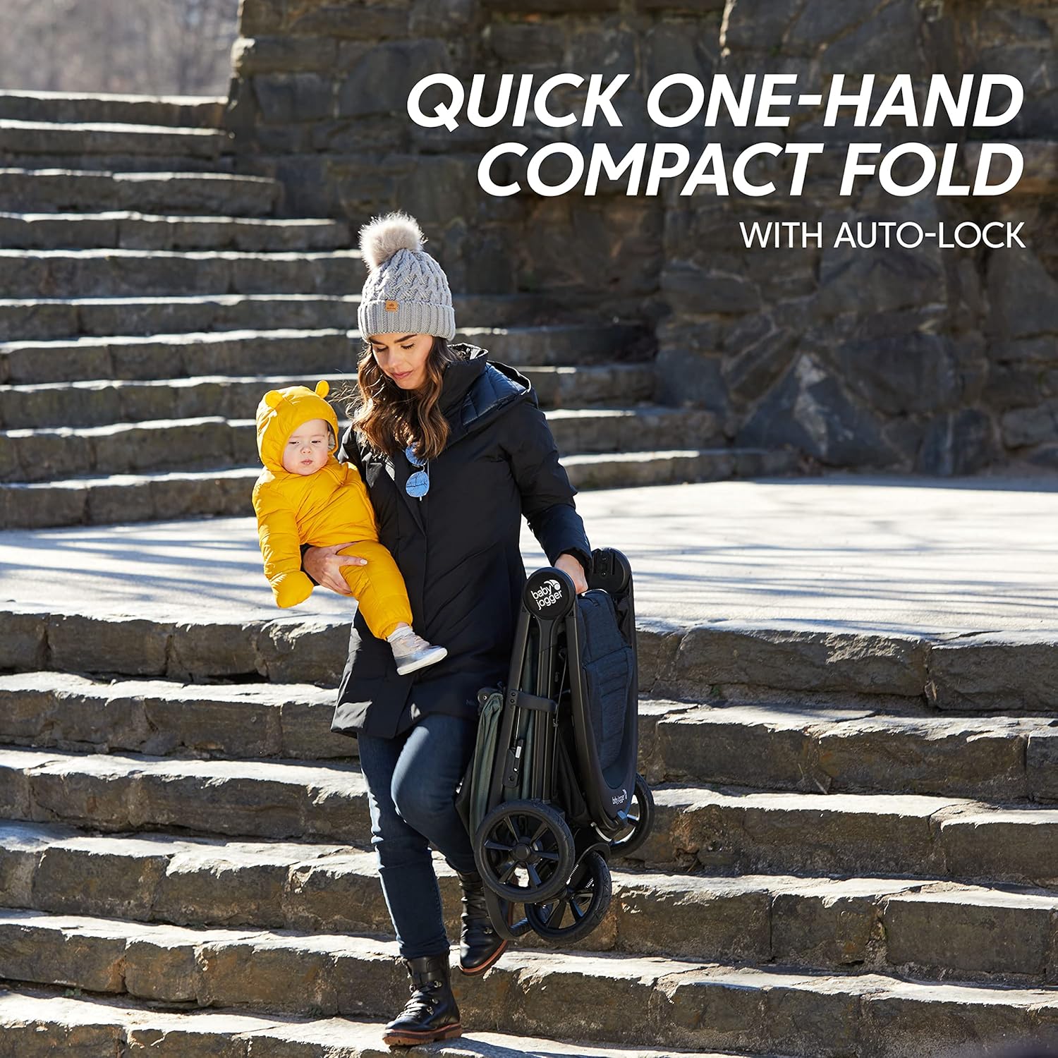 Thumbnail 2 de Baby Jogger City Mini GT2 All-Terrain Pushchair (Opulent Black) | Lightweight foldable stroller