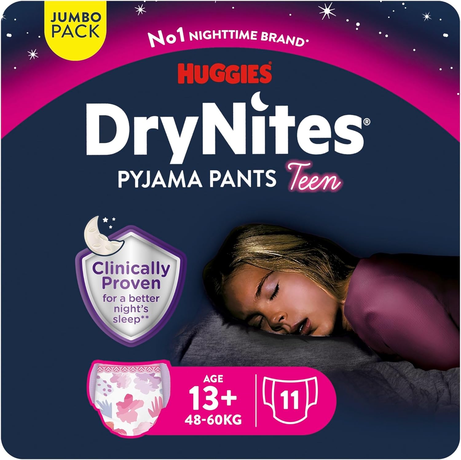Thumbnail 6 de Huggies DryNites Pañales Nocturnos Niño 4-7 💤 64 unidades