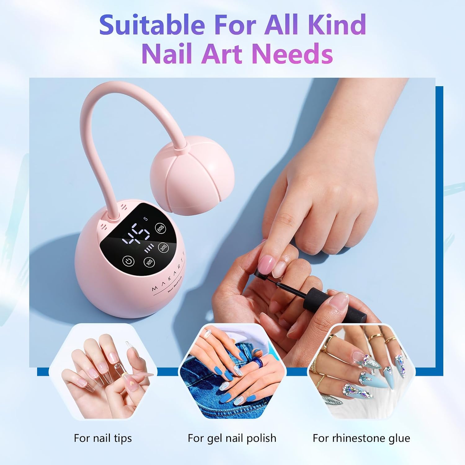 Detalle 2 de Makartt Cherie UV LED Nail Lamp 39mW/cm²