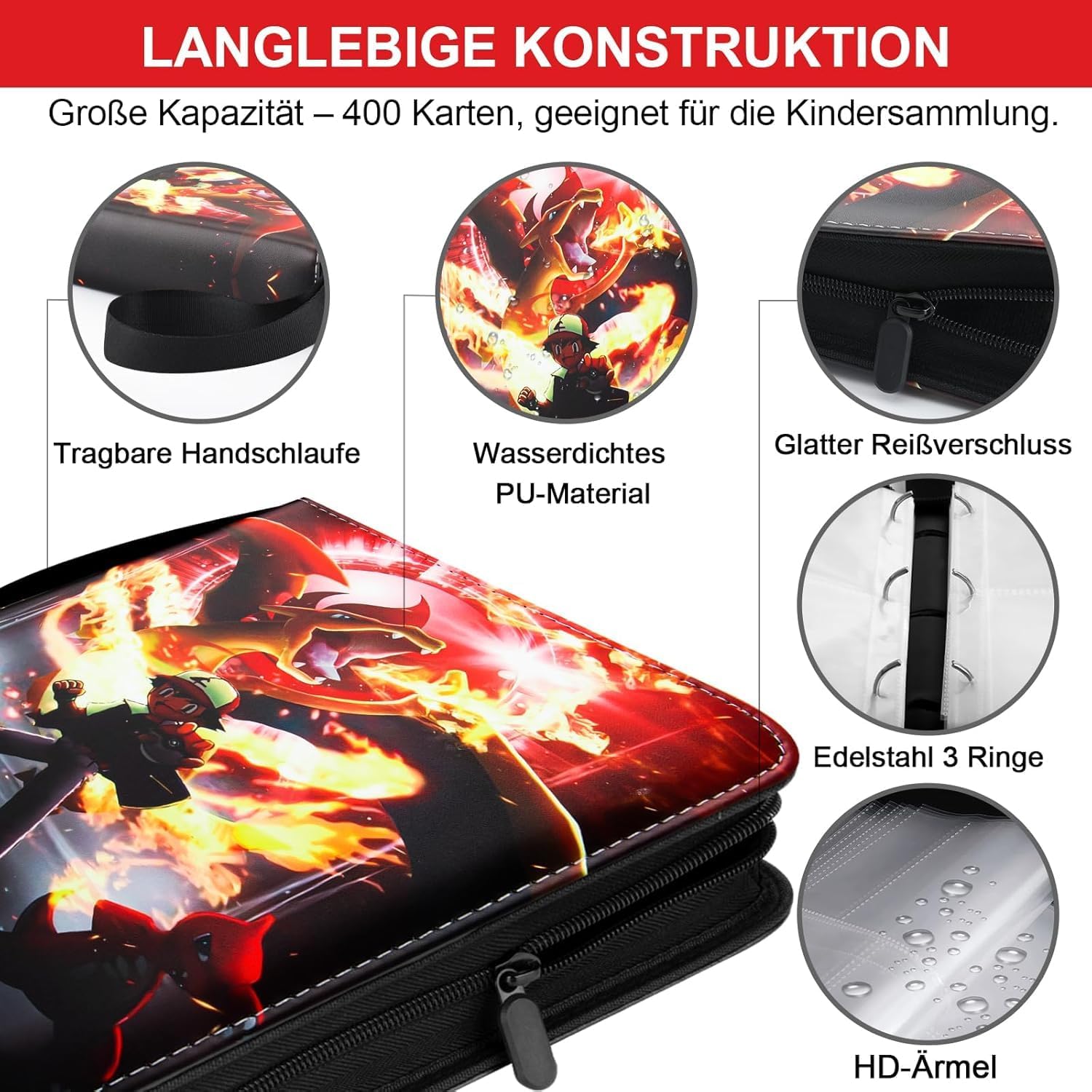 Thumbnail 1 de Sammelkarten Album 900 Karten Pu Leder