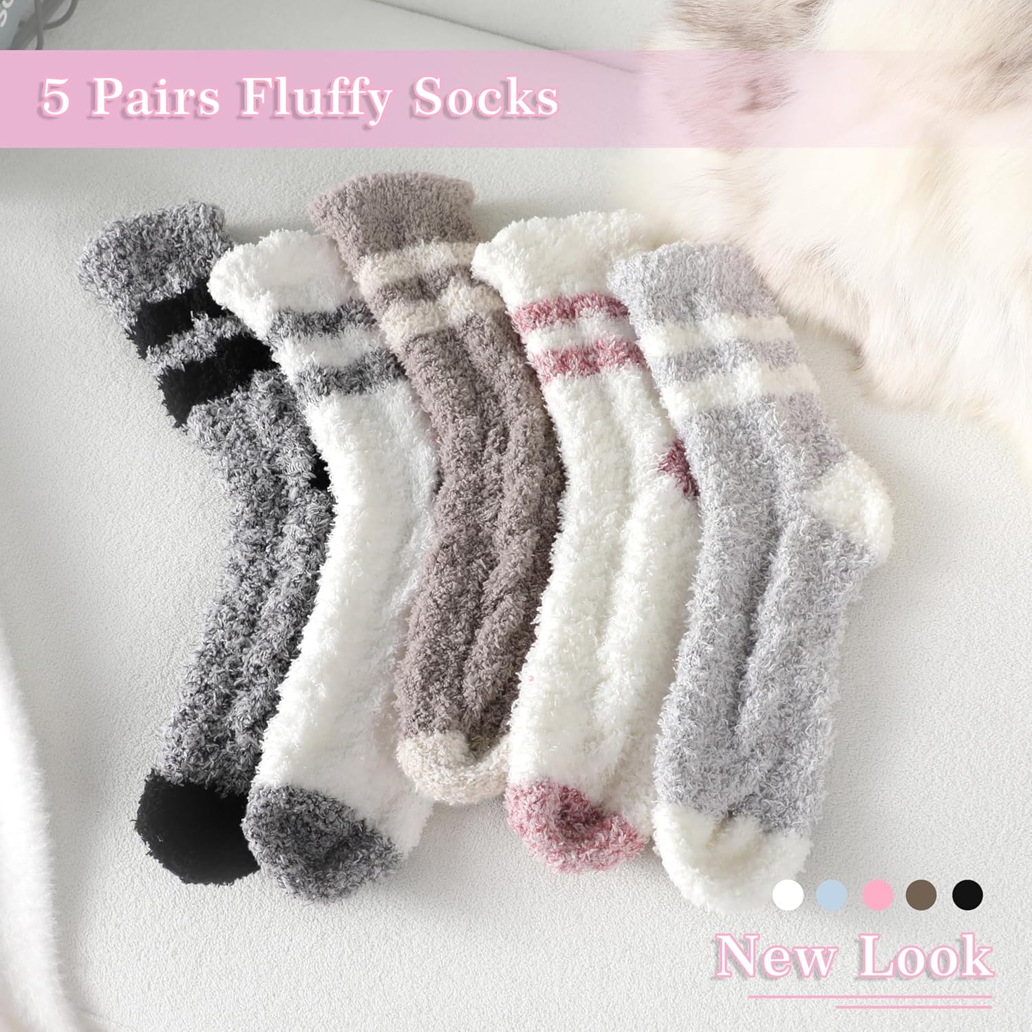 Detalle de Trifabricy Fuzzy Socks 5‑Pack