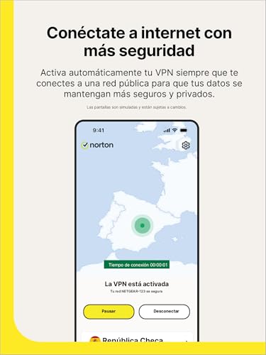 Detalle de Norton VPN Plus 2026 | 5 Dispositivos, 1 Año con Renovación Automática